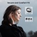TRAUSI Wireless Earbuds Bluetooth Headphones, Bluetooth 5.3 Stereo Over Ear Buds,Noise Cancelling Mic, IPX7 Waterproof Headset for Workout/Running,Black